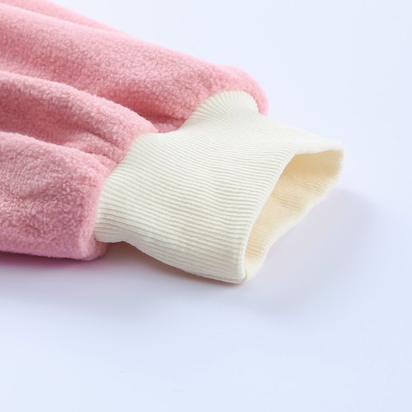 Rose Colorblock Long Sleeve Pullover Fleece Sweatshirt - Picture 14 of 16